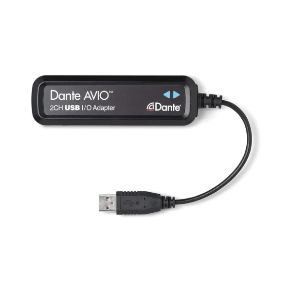 Audinate Dante AVIO 2x2 USB Type-A I/O Adapter