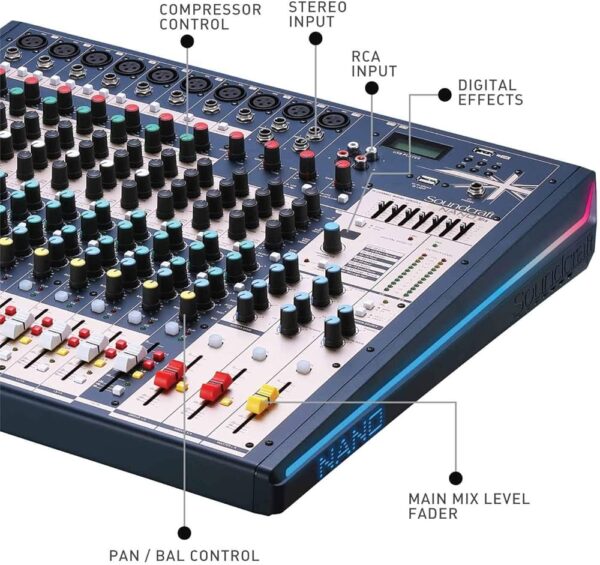 Soundcraft Nano M16 16-Channel USB Mixing Console - Image 2